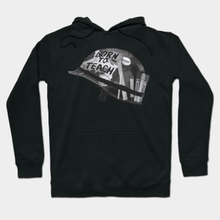 Born to teach Science BW Hoodie